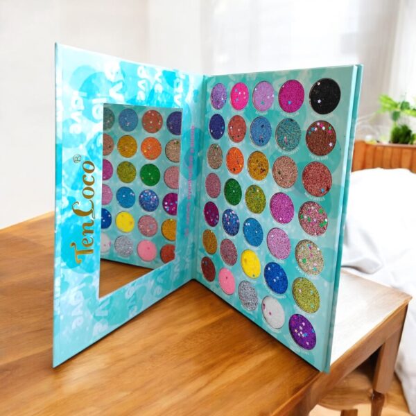paleta de sombras gliter