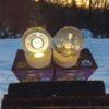 esfera led de cristal