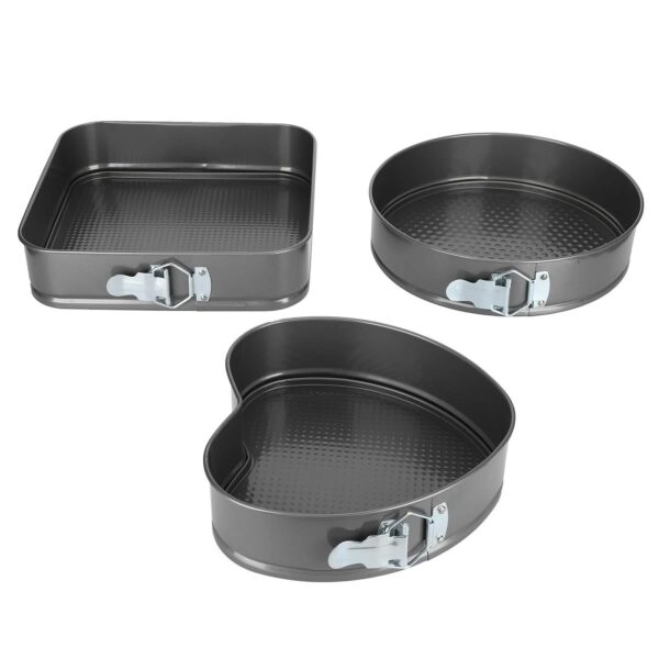 set de 3 moldes antiadherente desmontable pastel - Image 2