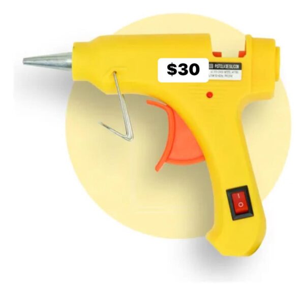 pistola de silicón chico con pagador